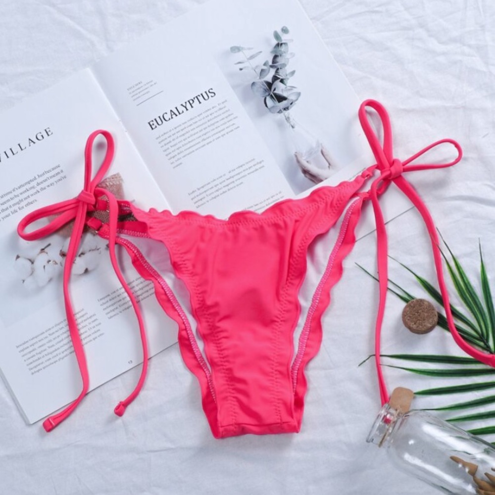 {NWT) Hot Pink Tie Bikini Bottom! 👙